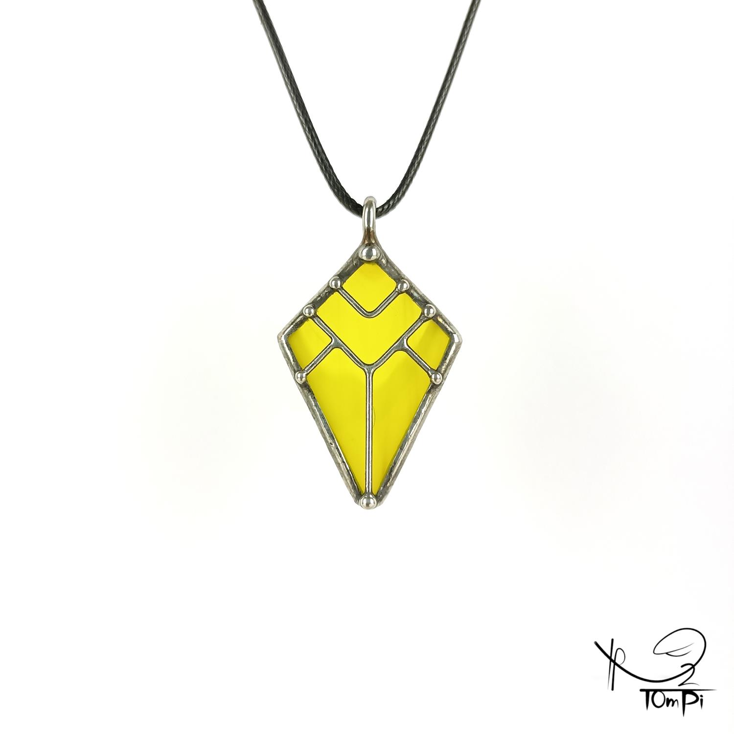 Szklana zawieszka słowiańska, technika Tiffany, biżuteria ręcznie robiona, biżuteria artystyczna, rękodzieło artystyczne, rękodzieło, handmade, słowiańskie, symbol, symbolika, biżuteria artystyczna, biżuteria handmade, biżuteria damska, biżuteria męska, biżuteria ze szkła, szklana biżuteria, naszyjnik, szkło witrażowe