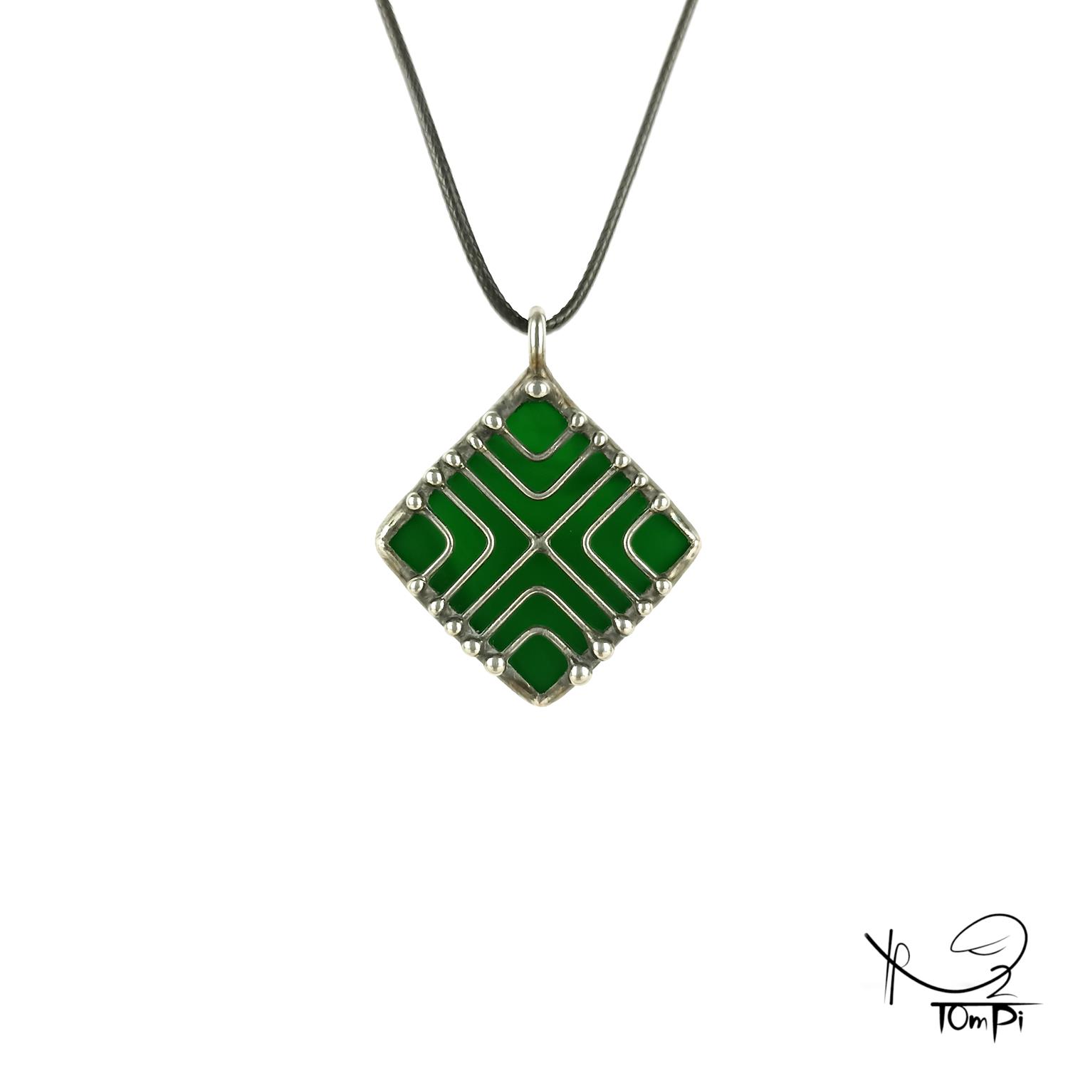 Szklana zawieszka słowiańska, technika Tiffany, biżuteria ręcznie robiona, biżuteria artystyczna, rękodzieło artystyczne, rękodzieło, handmade, słowiańskie, symbol, symbolika, biżuteria artystyczna, biżuteria handmade, biżuteria damska, biżuteria męska, biżuteria ze szkła, szklana biżuteria, naszyjnik, szkło witrażowe